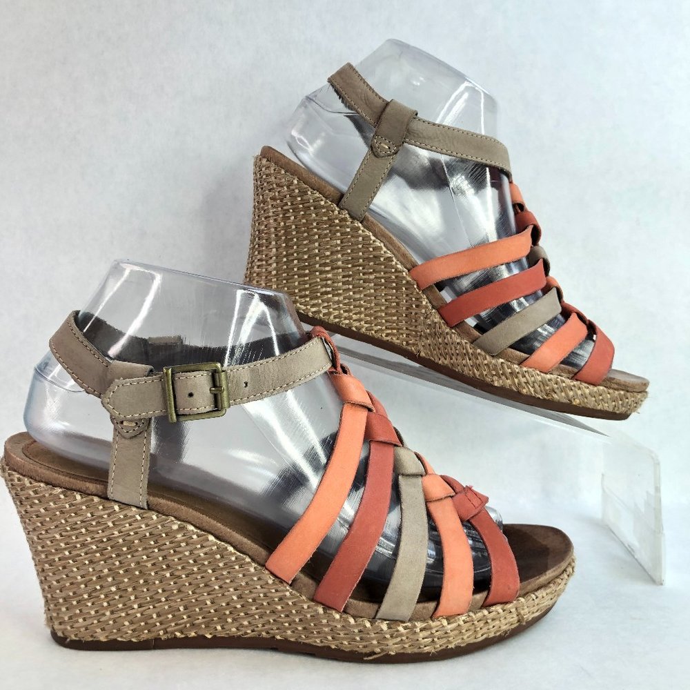 Cobb Hill Woven Strap Wedge Sandals